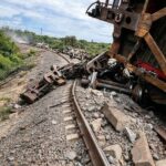 Descarriló tren en Huichapan