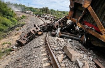 Descarriló tren en Huichapan